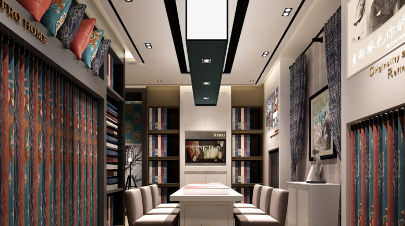 40-80平窗簾店展廳如何布局？