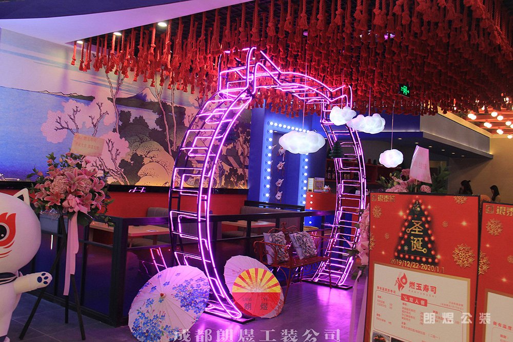 成都網紅燃玉壽司店裝修效果圖